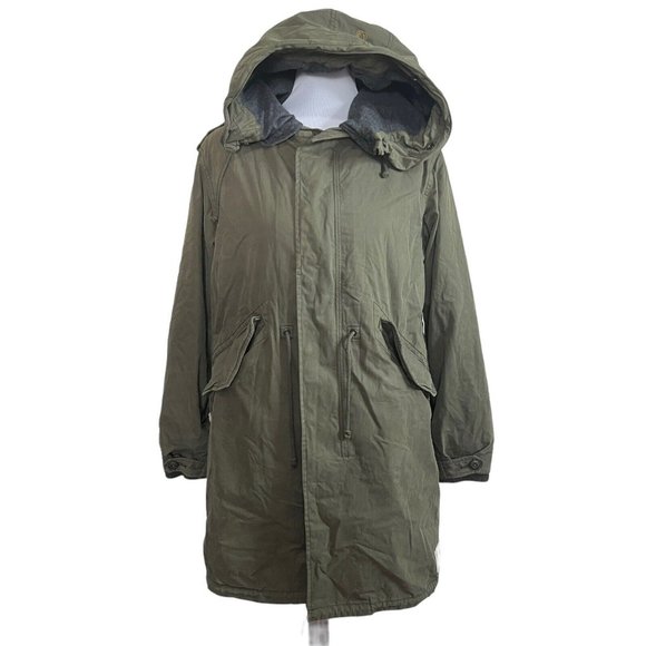Aritzia Jackets & Blazers - ARITZIA TNA Military Edition Hooded Wire Frame Parka Coat 3-1 Green L Large